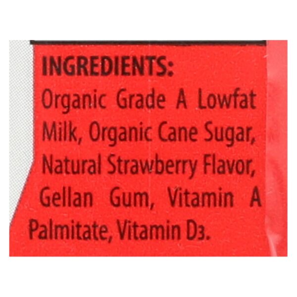 Horizon Organic Dairy Low-fat Milk - Strawberry - Case Of 3 - 8 Fl Oz. - Image 2