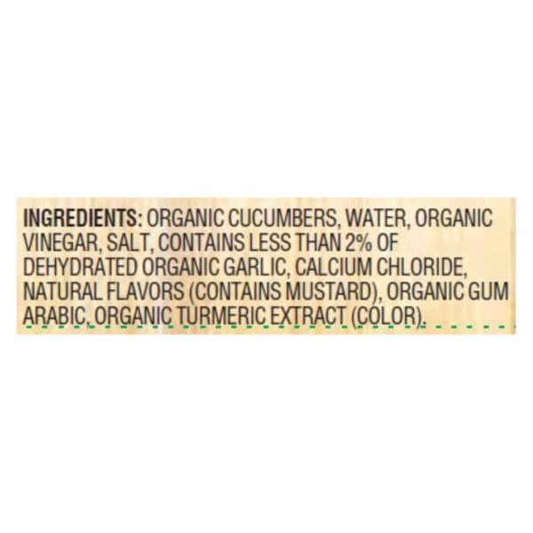 Woodstock Organic Kosher Dill Pickle Spears - Case Of 6 - 24 Fz - Image 2