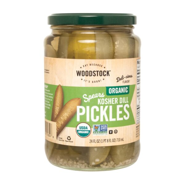 Woodstock Organic Kosher Dill Pickle Spears - Case Of 6 - 24 Fz - Image 3