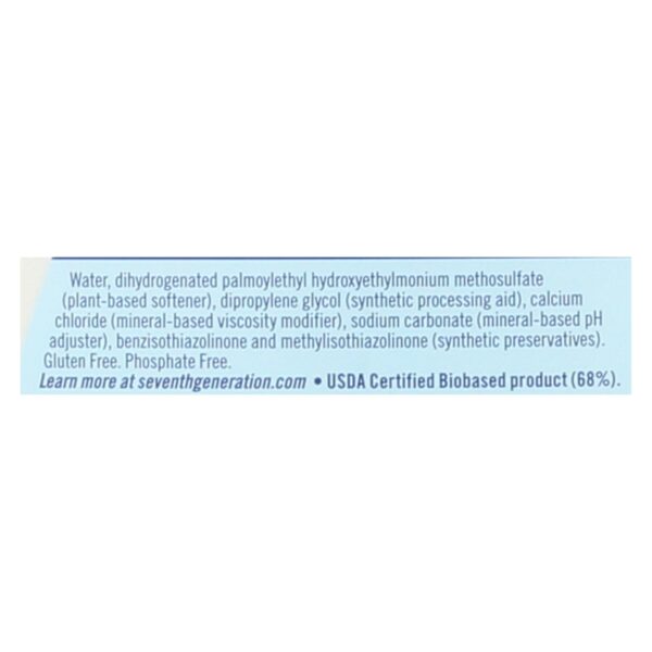 Seventh Generation Natural Liquid Fabric Softener - Free And Clear - Case Of 6 - 32 Fl Oz. - Image 2