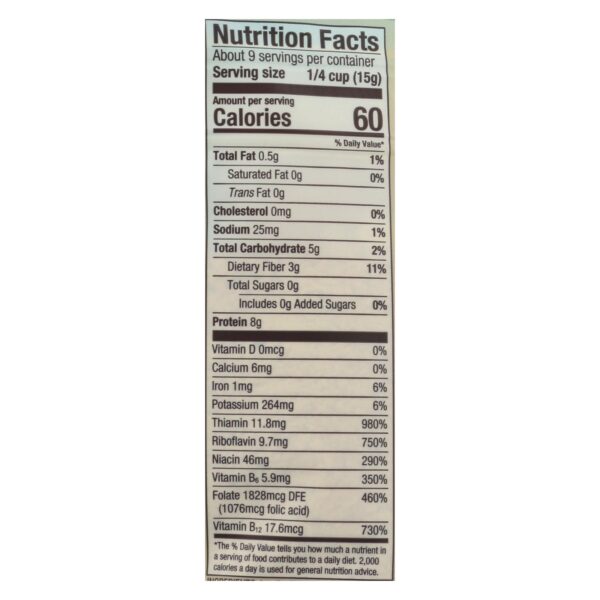 Bob's Red Mill - Yeast Nutritional Lg Flke - Case Of 4-5 Oz - Image 2