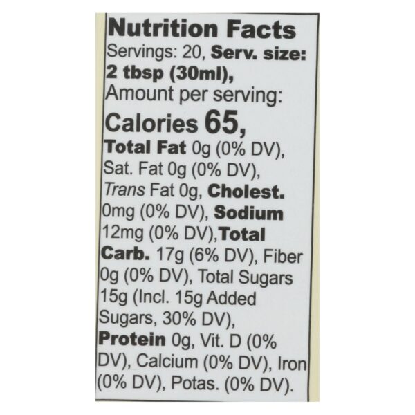 Wholesome Sweeteners Organic Syrup - Pancake Lite - Case Of 6 - 20 Fl Oz - Image 2