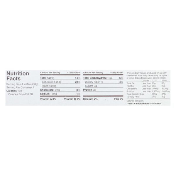 Schar Cocoa Wafers - Case Of 12 - 4.4 Oz. - Image 2