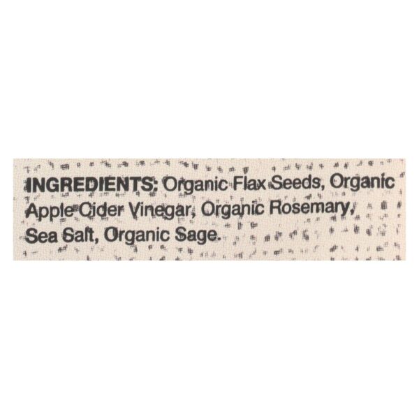 Doctor In The Kitchen - Organic Flax Seed Crackers - Rosemary - Case Of 6 - 5 Oz. - Image 2