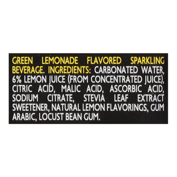 Green - Sparkling Lemonade - Case Of 4-6/12 Fz - Image 2