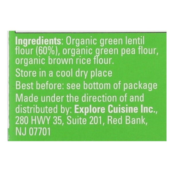 Explore Cuisine Organic Green Lentil Penne - Lentil Penne - Case Of 6 - 8 Oz. - Image 2