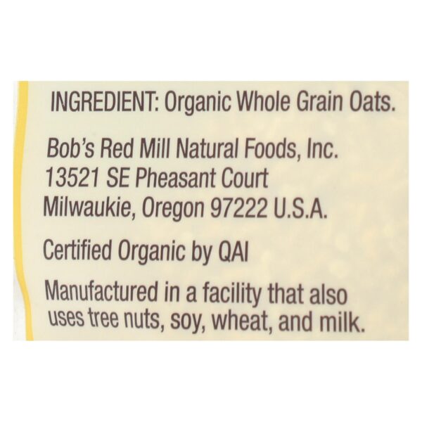 Bob's Red Mill - Oats - Organic Steel Cut Oats - Case Of 4 - 24 Oz. - Image 2