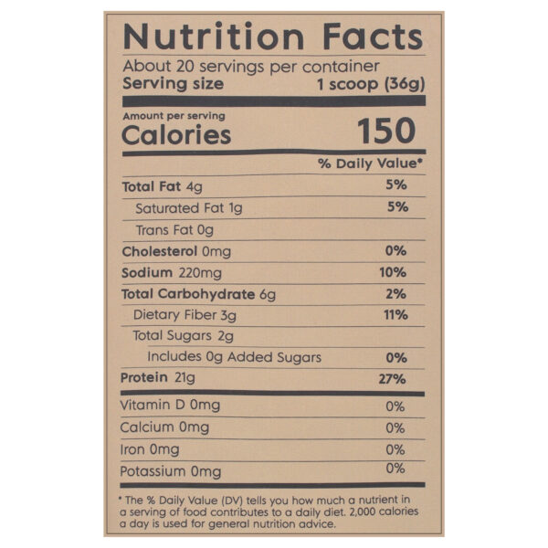 Truvani - Protein Powder Peanut Butter Chocolate - 1 Each-25.75 Oz - Image 2