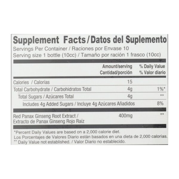 Prince Of Peace Red Panax Ginseng Extractum Ultra Strength - 10 Vials - Image 2
