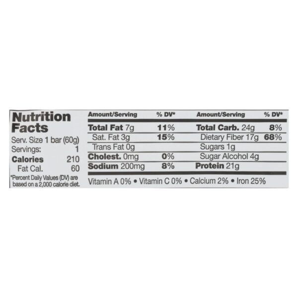 D's Natural No Cow Bar In Chocolate Fudge Brownie  - Case Of 12 - 2.12 Oz - Image 2