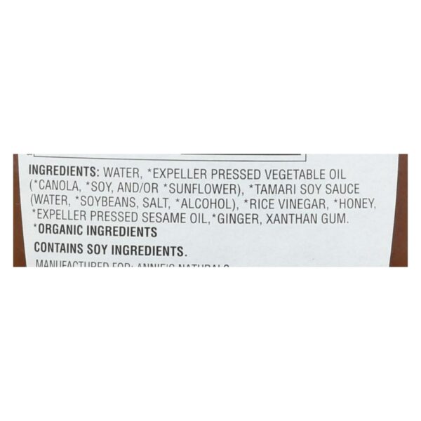 Annie's Naturals Vinaigrette Organic Sesame Ginger - Case Of 6 - 8 Fl Oz. - Image 2