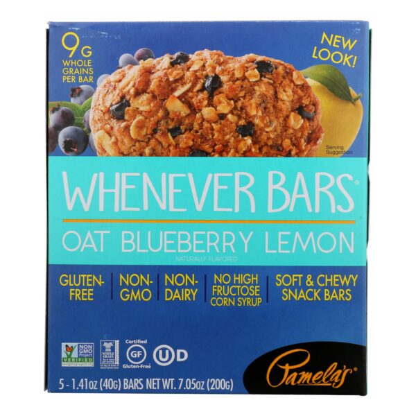 Pamela's Products - Oat Whenever Bars - Blueberry Lemon - Case Of 6 - 1.41 Oz. - Image 2