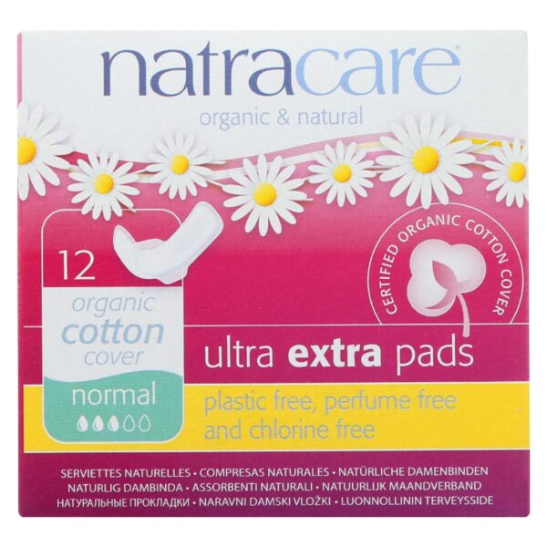Natracare Ultra Extra Pads W/wings - Normal -  12 Count - Image 2