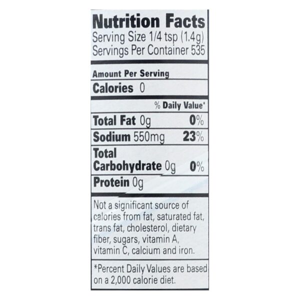 La Baleine Sea Salt Sea Salt - Fine - 26.5 Oz - Case Of 12 - Image 2
