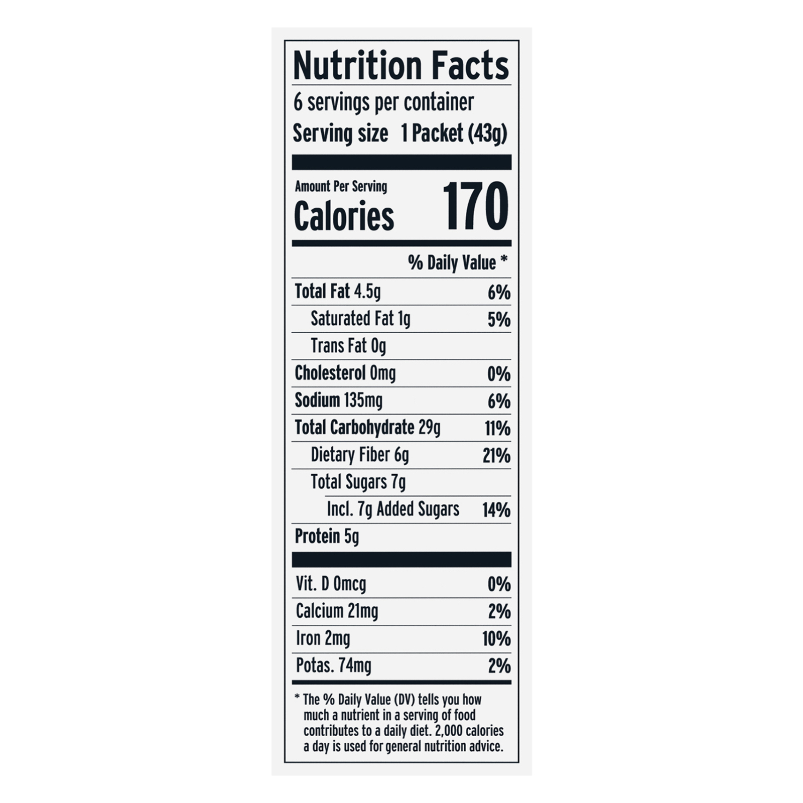 Purely Elizabeth - Oatmeal Chocolate Chunk 6pk - Case Of 6-9.12 Oz - Image 2