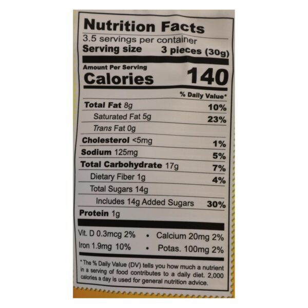 Chocolove Xoxox - Peach Bites Salted Caramel - Case Of 8 - 3.5 Oz - Image 2