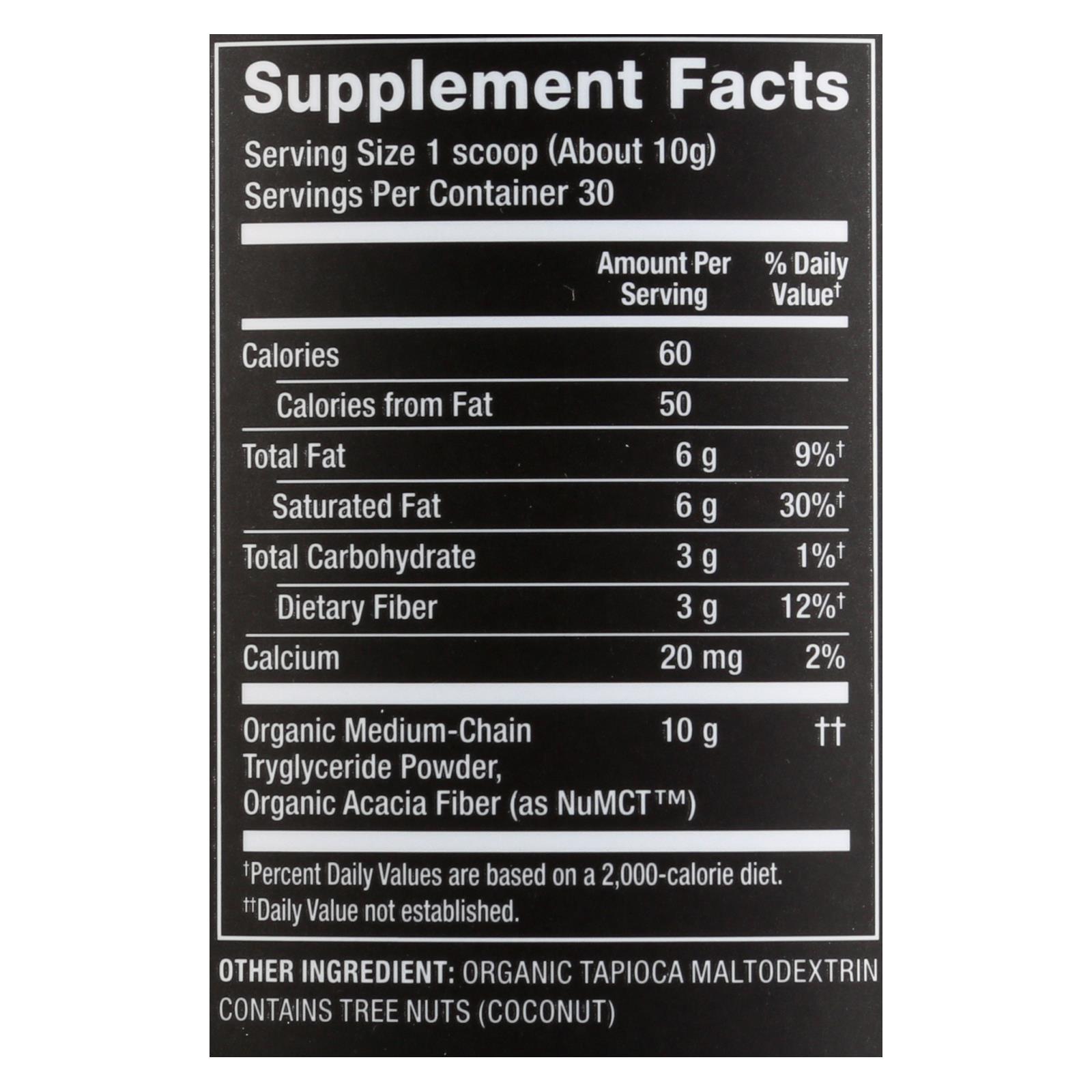 Nutiva - Powder Mct - 1 Each - 10.6 Oz - Image 2