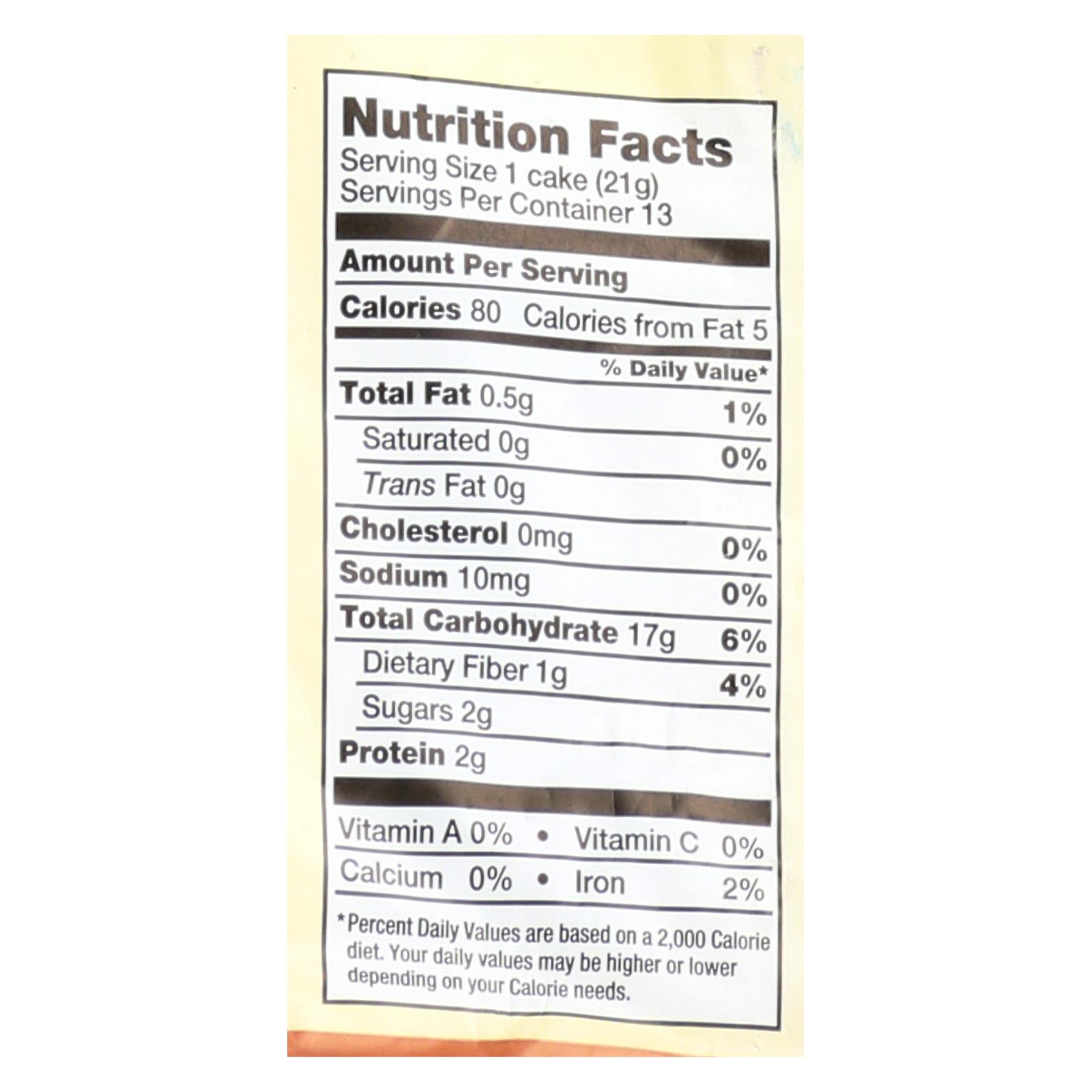 Lundberg Family Farms - Rice Cake Honey Nut - Case Of 6-9.6 Oz - Image 2