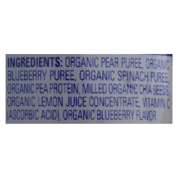 Happy Tot Toddler Food - Organic - Fiber And Protein - Stage 4 - Pear Blueberry And Spinach - 4 Oz - Case Of 16 - Image 2