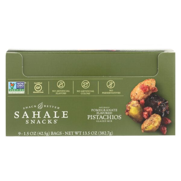 Sahale Glazed Mix With Pomegranate Flavored Pistachios  - Case Of 9 - 1.5 Oz - Image 3