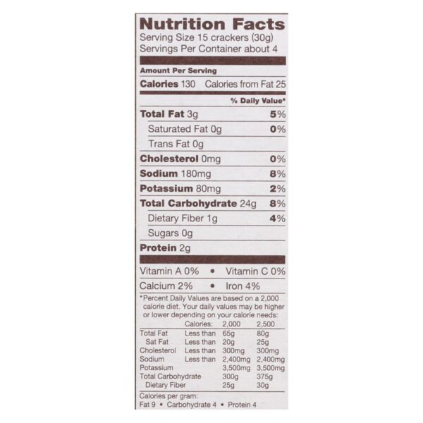 Back To Nature Multi Seed Rice Thin Crackers - Brown Rice Sesame Seeds Poppy Seeds And Flax Seed - Case Of 12 - 4 Oz. - Image 2