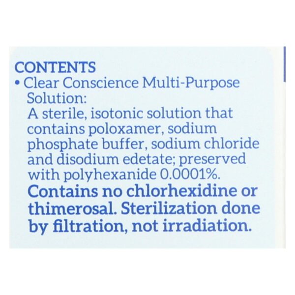 Clear Conscience Multi Purpose Contact Lens Solution - Travel Size - 3 Oz - Image 2