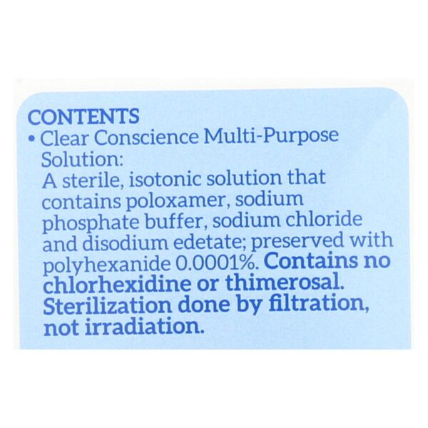 Clear Conscience Multi Purpose Contact Lens Solution - 12 Oz - Image 2