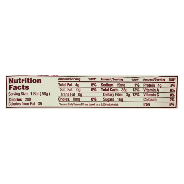 Gomacro Organic Macrobar - Cherries And Berries - 2 Oz Bars - Case Of 12 - Image 2