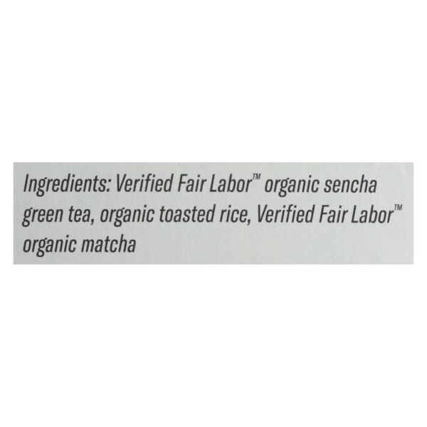 Numi Tea Toasted Rice Green Tea - Organic - Case Of 6 - 18 Bags - Image 2