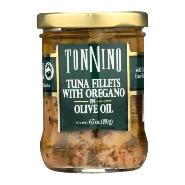 Tonnino Tuna Fillets - Oregano Olive Oil - Case Of 6 - 6.7 Oz. - Image 3