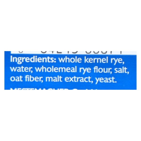 Mestemacher Bread Bread - Westphalian Classic - Pumpernickel - 17.6 Oz - Case Of 12 - Image 2