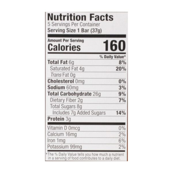 Bobo's Oat Bars - Oat Bite Pnutbtr Chocolate Chips - Case Of 6 - 6.5 Oz - Image 2
