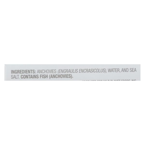 Wild Planet White Anchovies - In Water - Case Of 12 - 4.4 Oz - Image 2