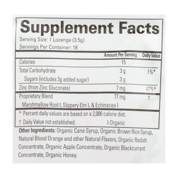 Quantum Research Thera Zinc Lozenges - Blood Orange - 18 Count - Image 2