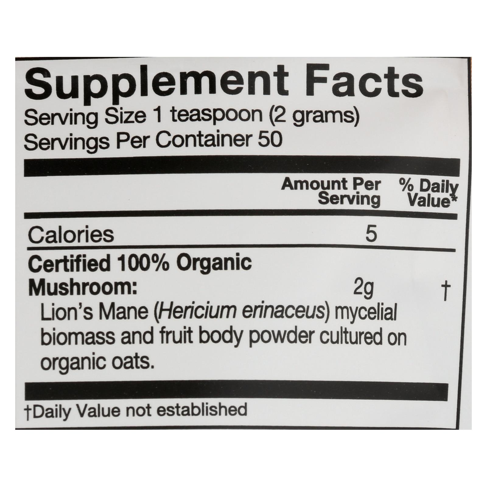 Om Organic Mushroom Powder  - 1 Each - 3.5 Oz - Image 2