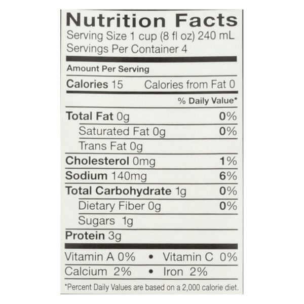 Pacific Natural Foods Beef Broth - Low Sodium - Case Of 12 - 32 Fl Oz. - Image 2