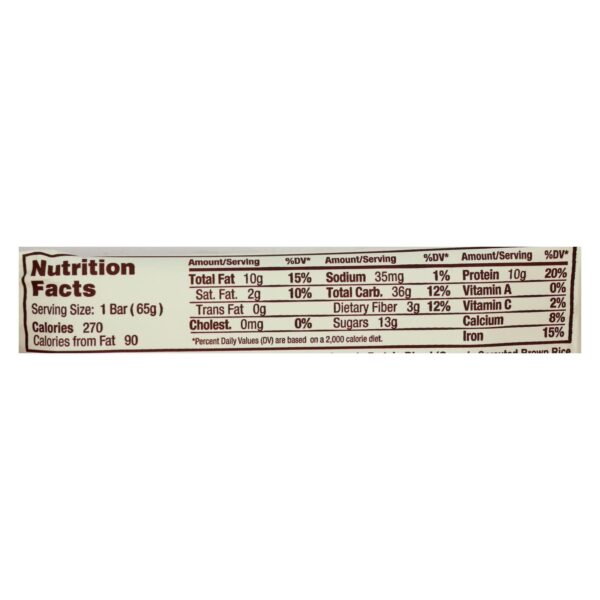 Gomacro Bar - Organic - Mocha - Chocolate Chip - Case Of 12 - 2.3 Oz - Image 2
