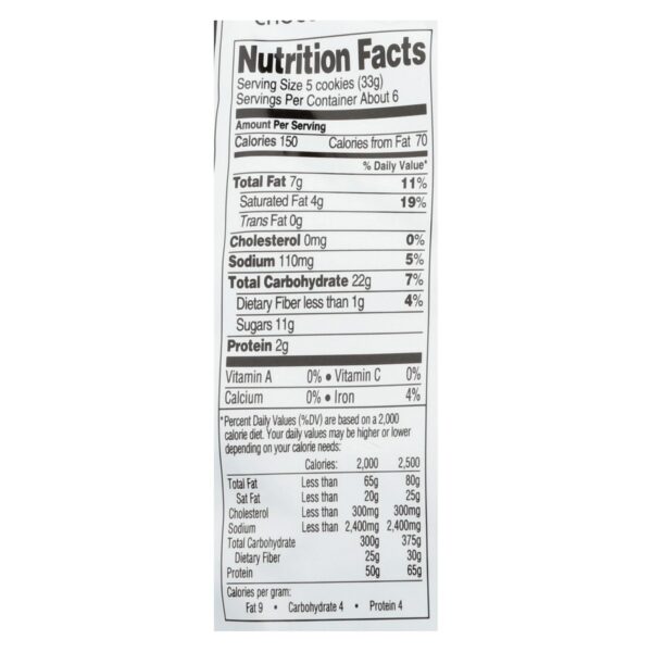 Newman's Own Organics Cookies - Chocolate Chip - Case Of 6 - 7 Oz. - Image 2