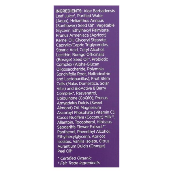 Andalou Naturals Cleansing Milk For Dry Sensitive Skin Apricot Probiotic - 6 Fl Oz - Image 2