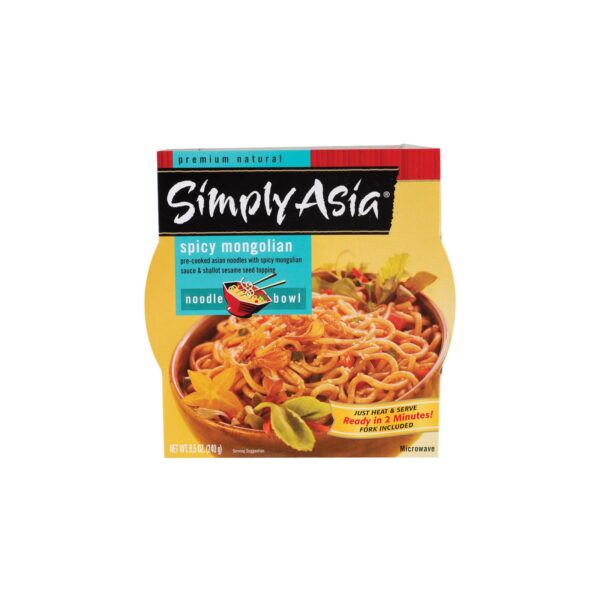 Simply Asia Spicy Mongolian Noodle Bowl - Case Of 6 - 8.5 Oz. - Image 2