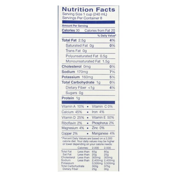 Almond Breeze - Almond Milk - Unsweetened Vanilla - Case Of 8 - 64 Fl Oz. - Image 2