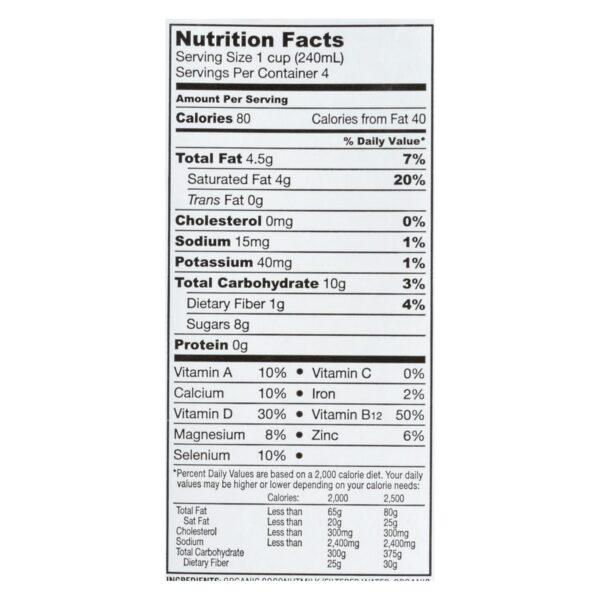So Delicious Coconut Milk Beverage - Vanilla - Case Of 12 - 32 Fl Oz. - Image 2
