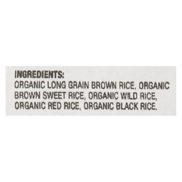 Lundberg Family Farms Organic Wild Blend Gourmet Brown Rice - Case Of 25 Lbs - Image 2