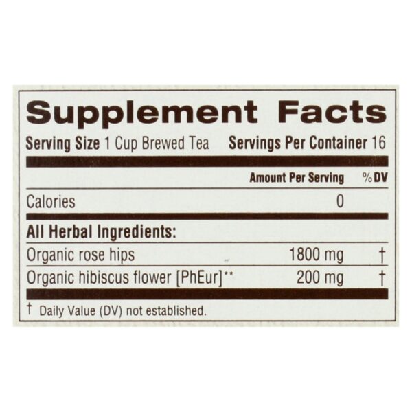 Traditional Medicinals Organic Herbal Tea - Rose Hips With Hibiscus - Case Of 6 - 16 Count - Image 2