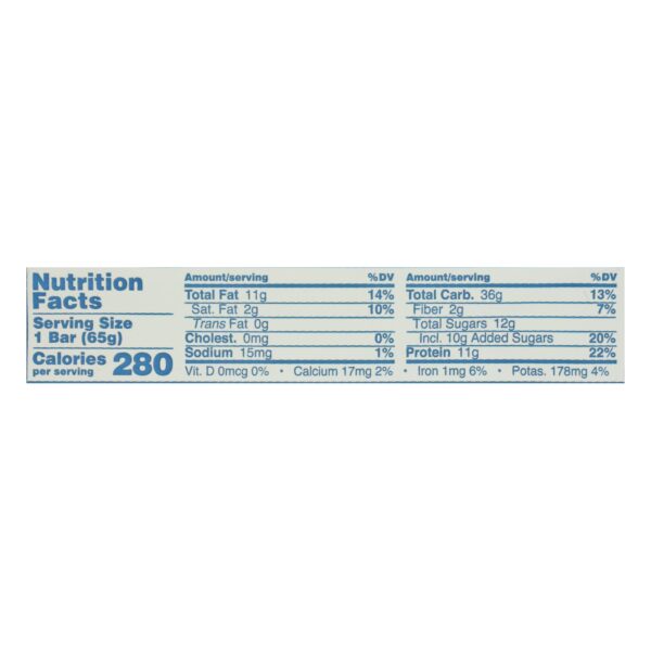 Gomacro Organic Macrobar - Peanut Protein - 2.3 Oz Bars - Case Of 12 - Image 2
