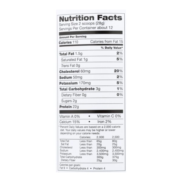 Tera's Whey Protein - Rbgh Free - Plain - Unsweetened - 12 Oz - Image 2