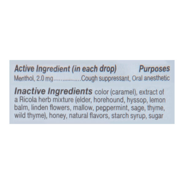 Ricola - Cough Drop Honey Herb - Case Of 6-45 Ct - Image 2