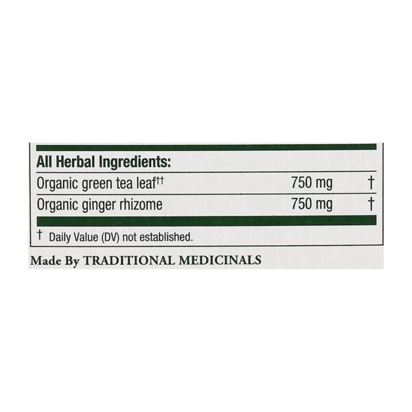 Traditional Medicinals Organic Green Tea Ginger - Case Of 6 - 16 Bags - Image 2