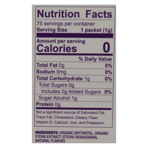 Wholesome Sweeteners Stevia - Organic - 75 Count - Case Of 6 - Image 2