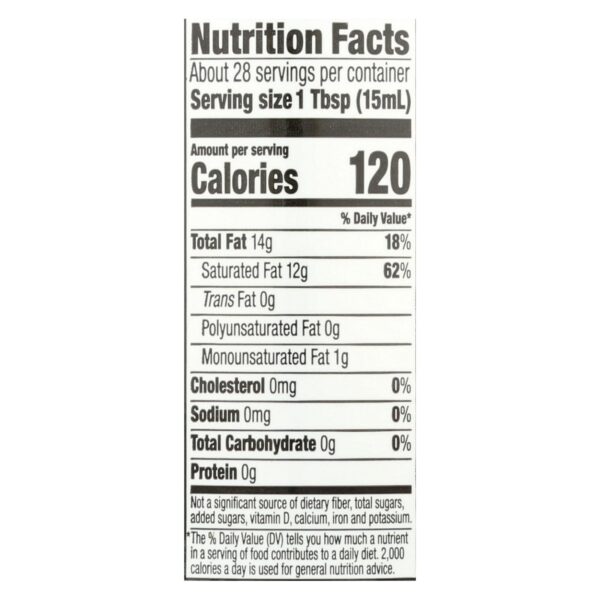 Spectrum Naturals Organic Unrefined Coconut Oil - Case Of 12 - 14 Fl Oz. - Image 2